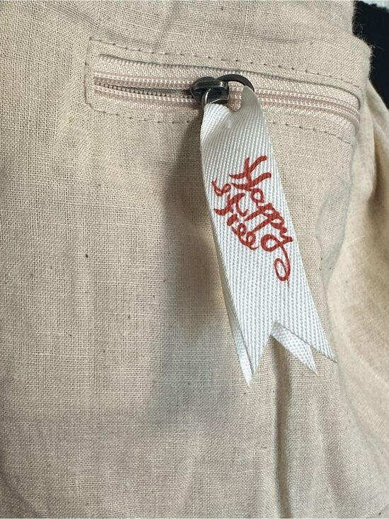 Clean & gently used - SAKROOTS Handcrafted Brown Knit Drawstring Backpack